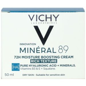 Vichy - Crème Boost Hydratation 72H Minéral 89 Riche - 50 mL