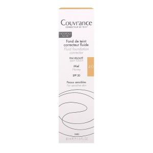 Avène - Couvrance - Fond de teint correcteur fluide SPF 20- 30mL - 4.0 Miel