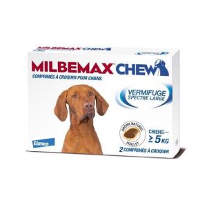 Elanco - Milbemax Chew chiens - 2 comprimés