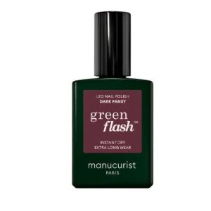 Manucurist - Vernis semi permanent green flash Dark pansy - 15ml