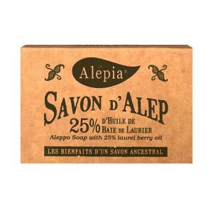 Alepia - Savon d'Alep 25% d'huile de baie de laurier - 200g