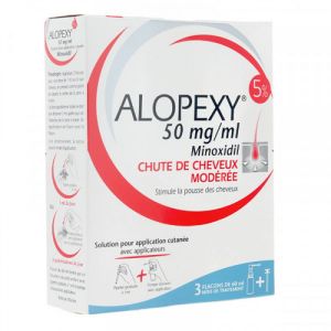 Alopexy 5% - 3 flacons de 60 ml