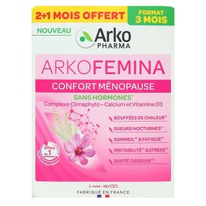 ArkoPharma - ArkoFemina Confort Ménopause - Programme 3 Mois
