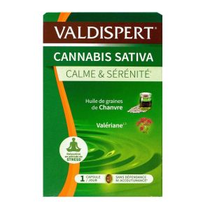 Valpidispert - Cannabis sativa calme et sérénité 24 capsules