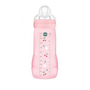 Mam - Biberon easy active 2ème âge 6 mois+ rose - 330ml