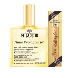 Nuxe - Huile Prodigieuse multifonction + Roll-on huile prodigieuse or offert - 100ml/8ml