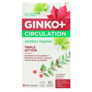 Ginko+ circulation - 30 comprimés sécables