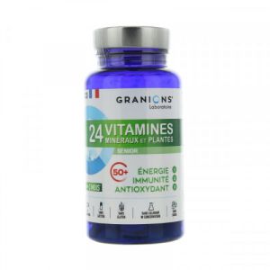 Granions - 24 vitamines minéraux et plantes 50+ - 90 comprimés