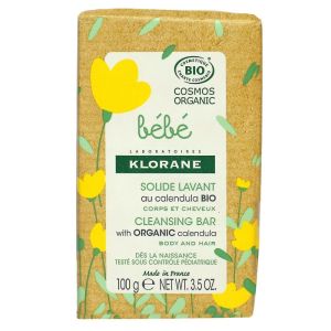 Klorane - Bébé solide lavant au calendula bio - 100g