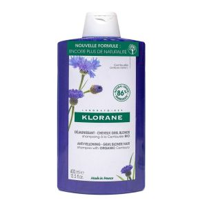 Klorane - Shampoing déjaunissant à la centaurée Bio - 400ml