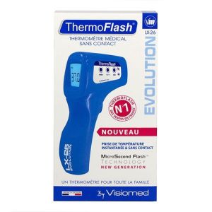ThermoFlash - Thermomètre médical sans contact - blanc