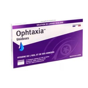 BAUSCH & LOMB - Ophtaxia - hygiene de l'oeil et de ses annexes - 10 unidoses