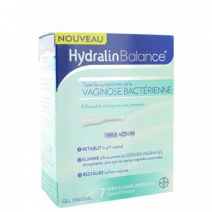 Hydralin Balance - Vaginose Bactérienne triple action - 7 tubes de gel vaginal