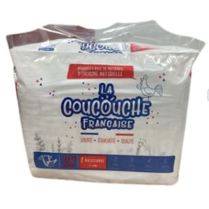 La Coucouche Française - Couches Naturelles - Taille 1 (2-5 kg) - 28 Unités