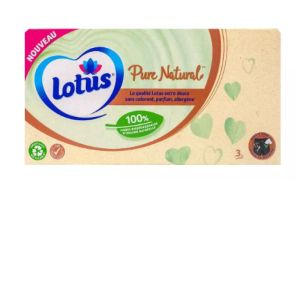 Lotus - Pure Natural 80 mouchoirs
