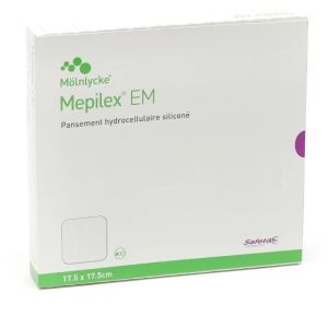 Mepilex - EM pansement hydrocellulaire 10 unités 17.5x17.5cm