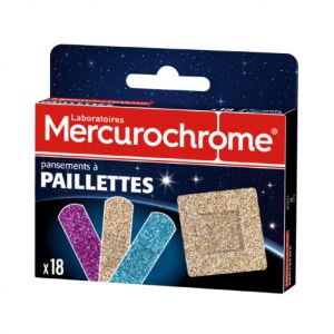 Mercurochrome - Pansements à paillettes x18