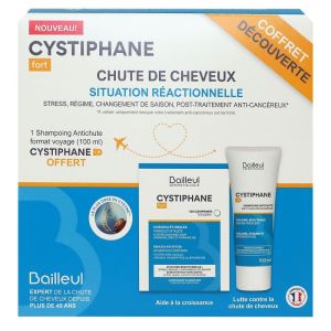 Bailleul - Cystiphane fort chute de cheveux coffret découverte - 120 comprimés + 100ml