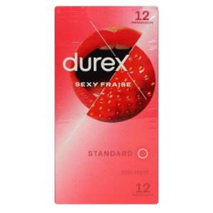 Durex - Préservatifs - Fun Sexy fraise - Bt 12