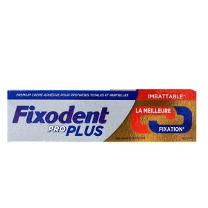 Fixodent pro plus - Duo action - crème adhésive premium pour prothèse dentaires