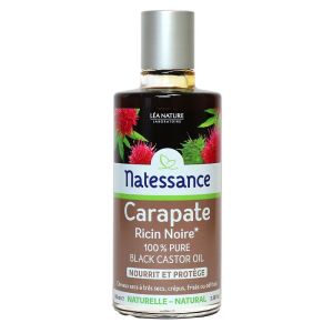 Natessance - Huile végétale de Carapate Ricin Noire 100% pure - 100 ml