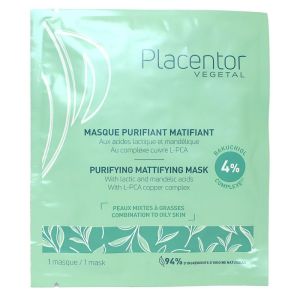 Placentor - Masque purifiant matifiant - 1 masque