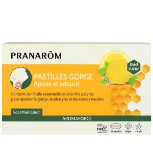Pranarom - Pastilles gorge Apaise et adoucit 24 pastilles