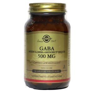 Solgar - Gaba 500mg - 50 gélules végétales