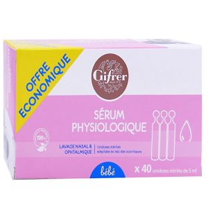 Gifrer - Sérum physiologique - 40unidoses de 5ml