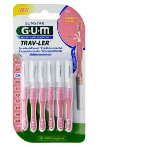 GUM - Trav-Ler Brossettes Interdentaires 0,8mm - 6 brossettes