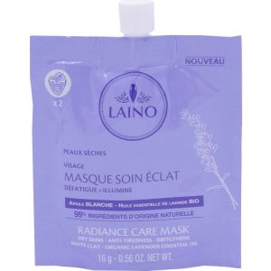 Laino - Masque soin éclat 2 utilisations - 16 g