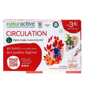 Naturactive - Fluide Circulation Stick - Offre spéciale 2 boîtes de 20 sticks