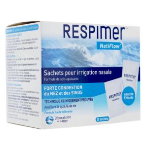 Respimer - Sachets pour Irrigation Nasale - 30 Sachets