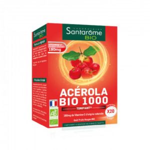 Santarome Bio - Acérola Bio 1000 - 20 comprimés