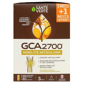 Santé Verte - GCA 2700 Mobilité articulaire - 120 comprimés + 60 offerts