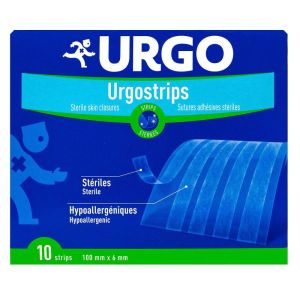 Urgo - Urgostrips - 10 bandelettes 100 mm x 6 mm