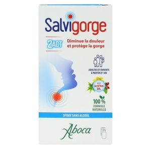 Aboca - Salvigorge 2ACT - sans alcool- spray 30ml