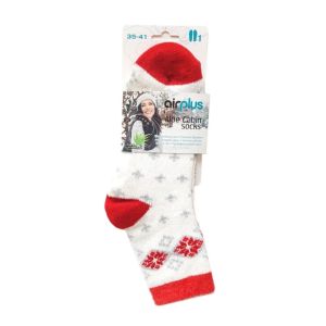 AirPlus - Chaussettes à l'Aloe Vera Flocon Rouge 35-41