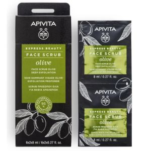 Apivita - Soin gommant profond visage - Olive - 2x8Ml