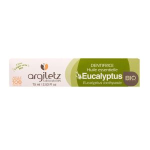 Argiletz - Dentifrice huile essentielle eucalyptus bio - 75 ml
