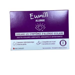 Eumill - collyre eumill allergie - 10unidoses de0.5mL