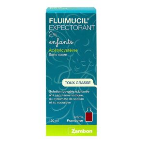 Fluimucil Expectorant 2% Enfant sans sucre - 100ml