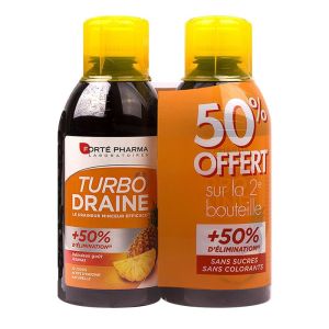 Forté pharma - Turbodraine Ananas - lot de 2x 500ml