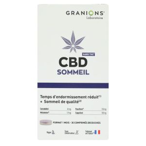 Granions - CBD Sommeil - 30 comprimés bicouches