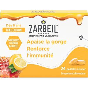Johnson et Johnson - Zarbeil Gorge et Immunité apaise la gorge - 24 pastilles