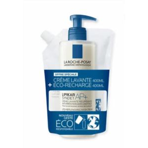 Roche-Posay - Lot Eco-Conçu Lipikar AP+ Syndet - 2x400mL