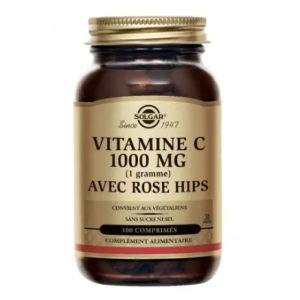 Solgar - Vitamine C 1000mg avec roses hips - 100comprimés