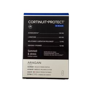 Aragan - Synactifs CortiNuit Protect Anxiété & sommeil réparateur - 60 gélules