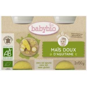 Babybio - Maïs doux d'Aquitaine - dès 6 mois - 2x130g