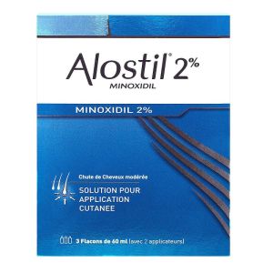 Johnson Johnson - Alostil minoxidil 2% - 3 flacons de 60ml